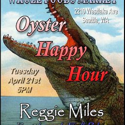 Reggie Miles at Whole Foods Market's Oyster Happy Hour