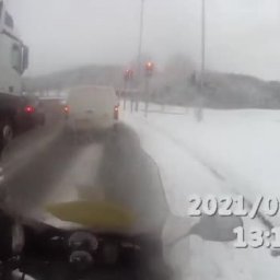 A Snowy Blood Bike Pickup