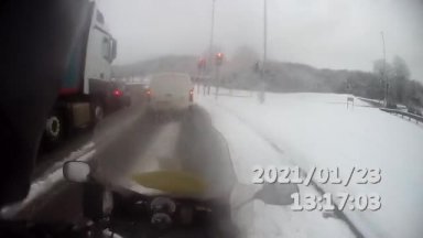 A Snowy Blood Bike Pickup